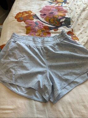 Light Blue Women's Athletic Shorts - Comfortable Everyday Run Shorts